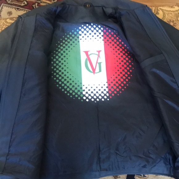 World Collection Men’s Navy Blue leather jacket - Picture 2 of 4